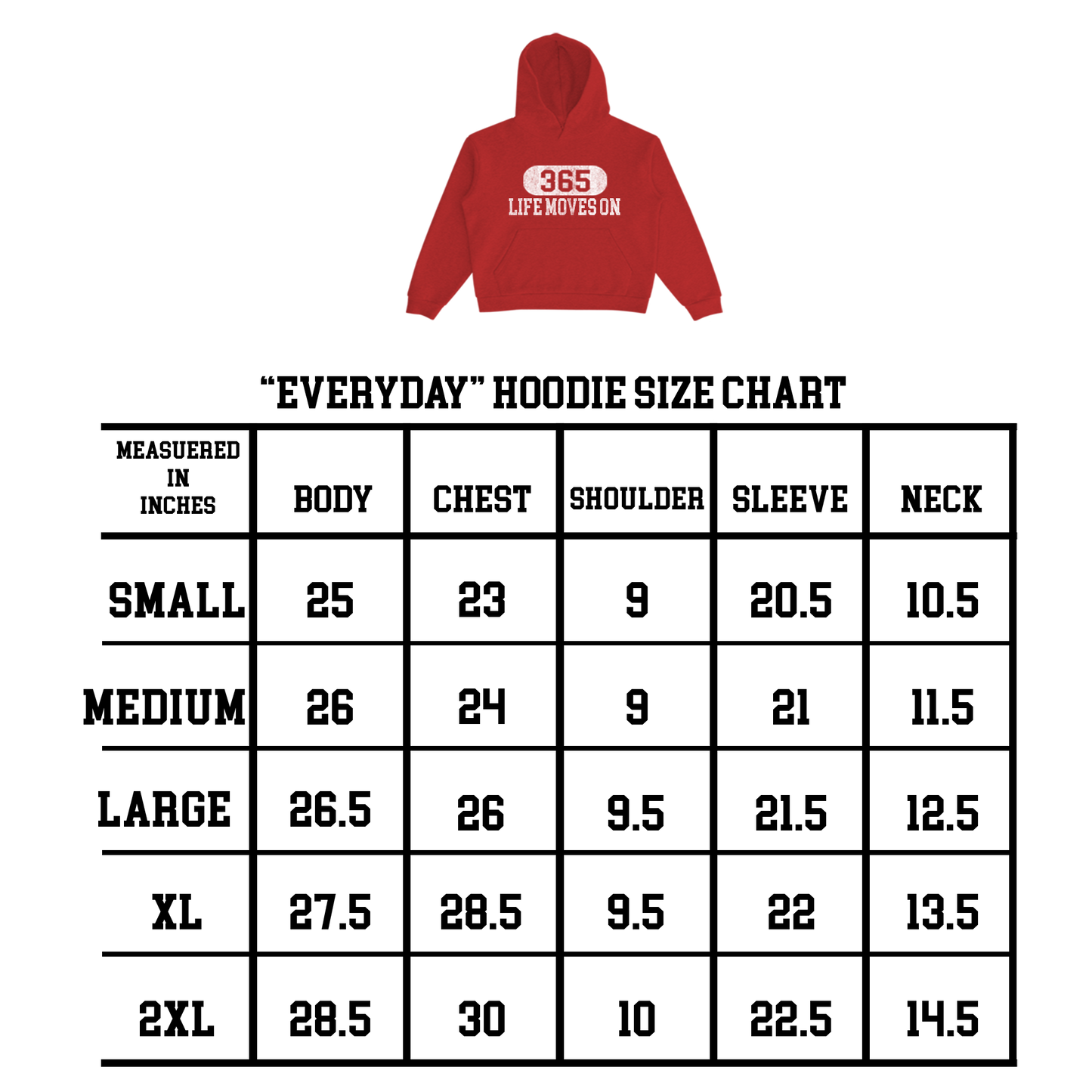 Red "Everyday" Hoodie